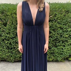 Fame and Partners Navy Gown